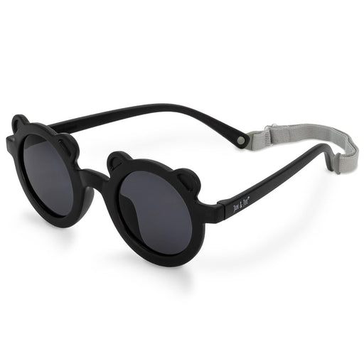 caption-Polarized Bear Shaped Sunglasses in Black