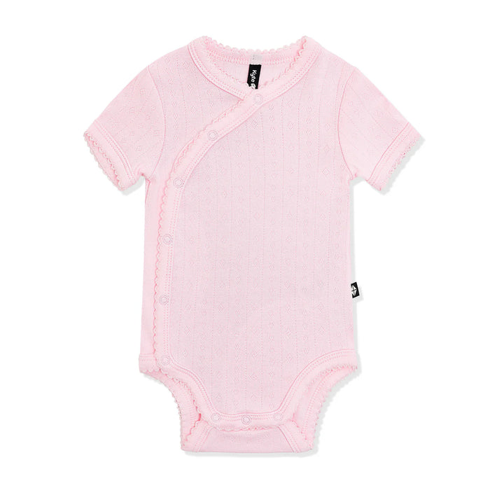 Kyte Baby Pointelle Kimono Bodysuit (2401) - Nurtured