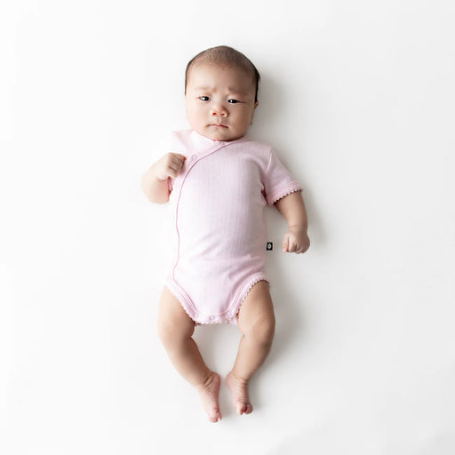 Kyte Baby Pointelle Kimono Bodysuit (2401) - Nurtured