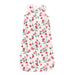Dress with strawberry pattern on a white background