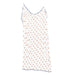 White blanket with small bear pattern on a white background