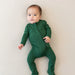 caption-Kyte Baby Zippered Footie in Forest
