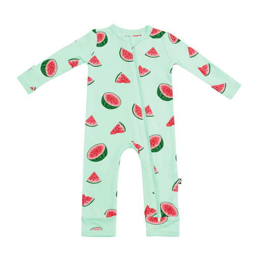 caption-Kyte Baby Print Romper in Watermelon