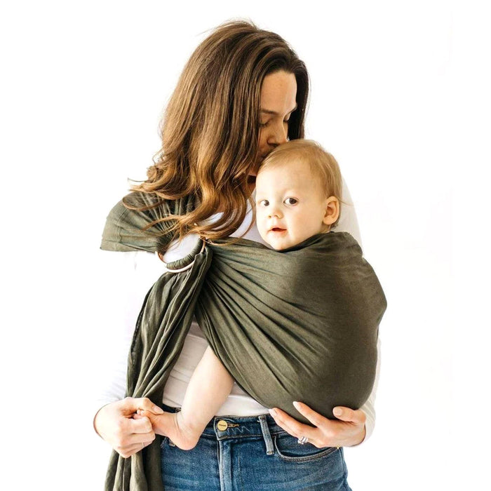 caption-Kyte Baby Ring Sling in Evergreen 