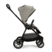 Nuna stroller with gray canopy on a white background
