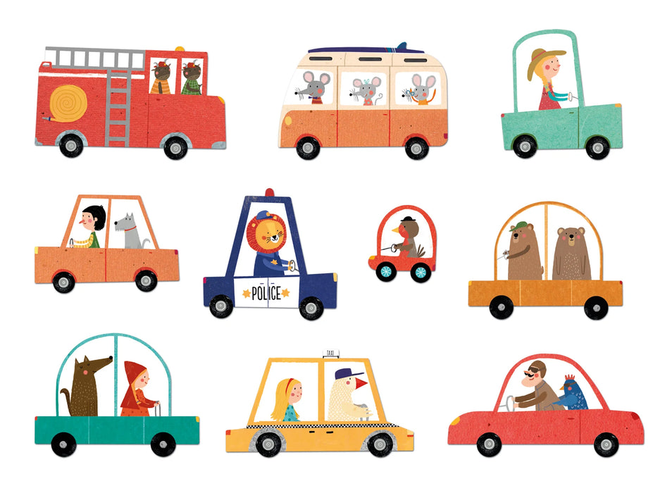 Beep Beep - A 48-Piece Puzzle with Observation Vehicles