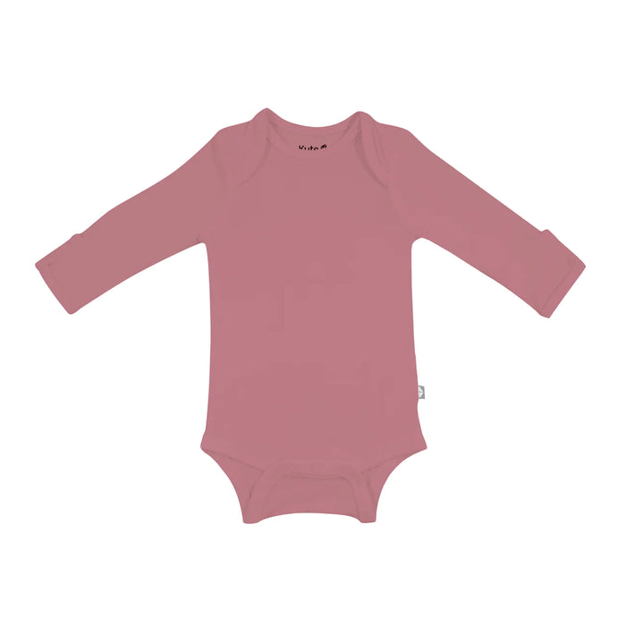 caption-Dusty Rose Bodysuit with Long Sleeves
