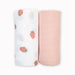 Strawberry and Ballet Slipper Pink Blanket 2 Pack