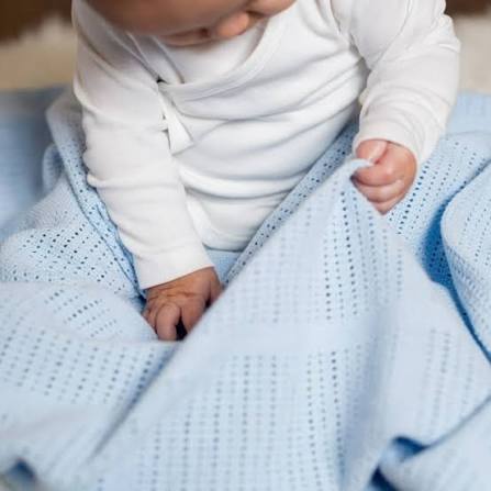 Lulujo Cellular Cotton Blanket