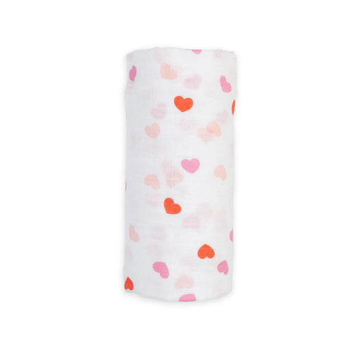Lulujo Hearts Cotton Swaddle - Nurtured