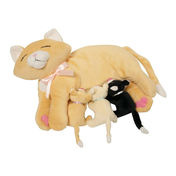 Plush cat nursing toy for children