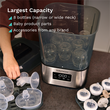 Baby Brezza Superquick 10-Minute Bottle Sterilizer + Dryer - Nurtured