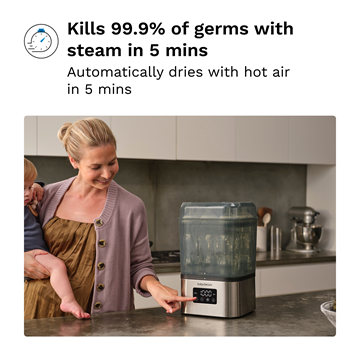 Baby Brezza Superquick 10-Minute Bottle Sterilizer + Dryer - Nurtured