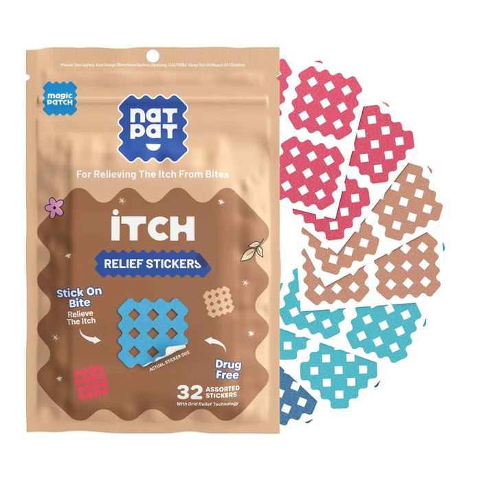 MagicPatch Itch Relief Stickers by The Natural Patch Co - Pack of 30 - Nurtured