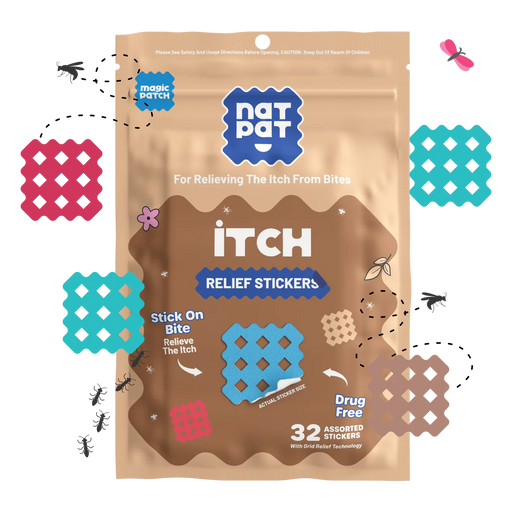 MagicPatch Itch Relief Stickers by The Natural Patch Co - Pack of 30 - Nurtured