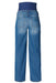 Blue jeans on a white background