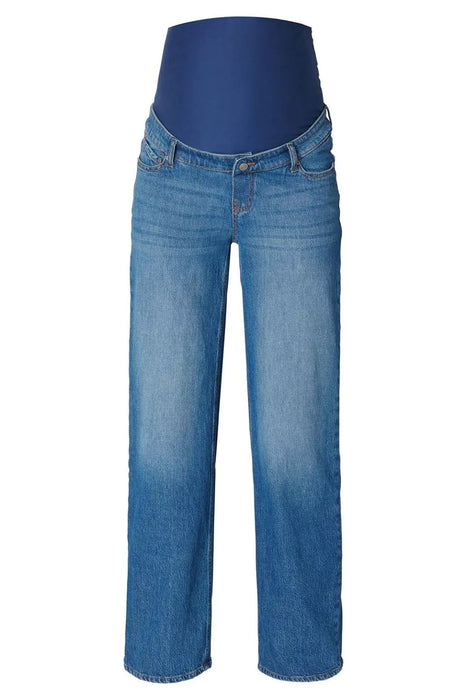 Blue jeans on a white background