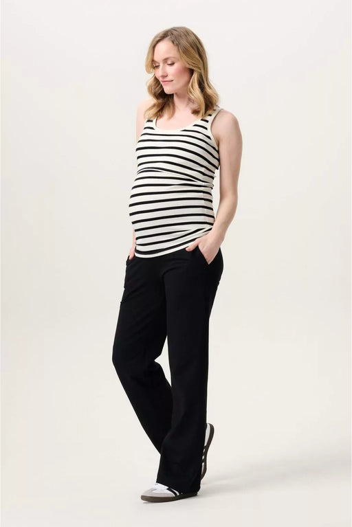 Sari Wide Leg Maternity Sweat Pants - Black - Nurtured