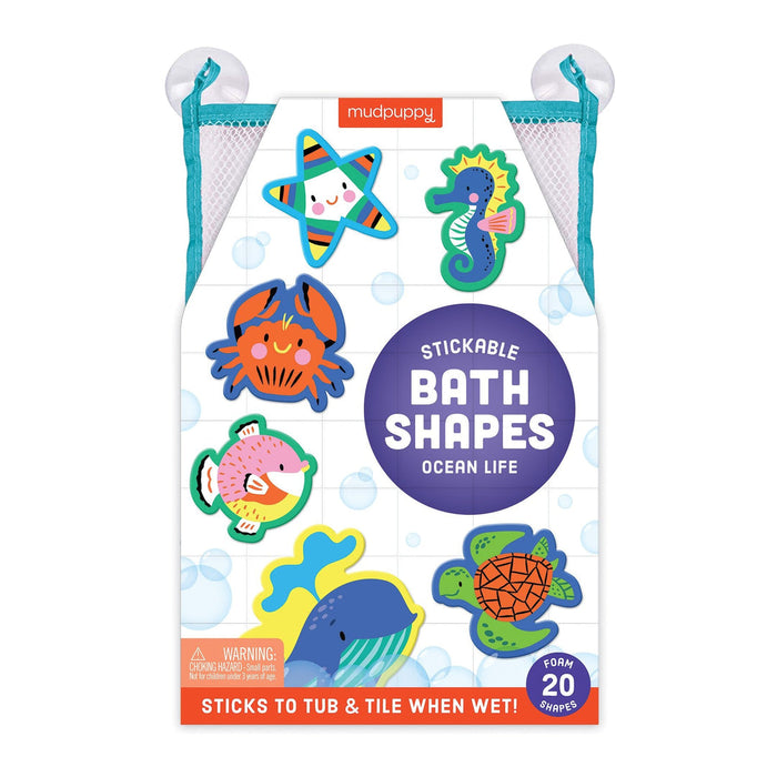Bath Shapes Ocean Life with Mesh Bag