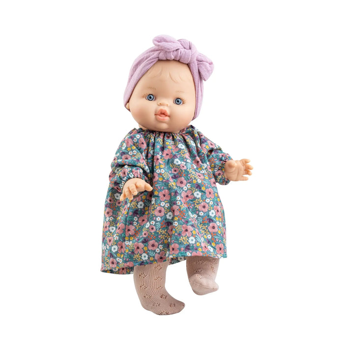 Raky Baby Doll in Floral Dress with Tights - Boxed