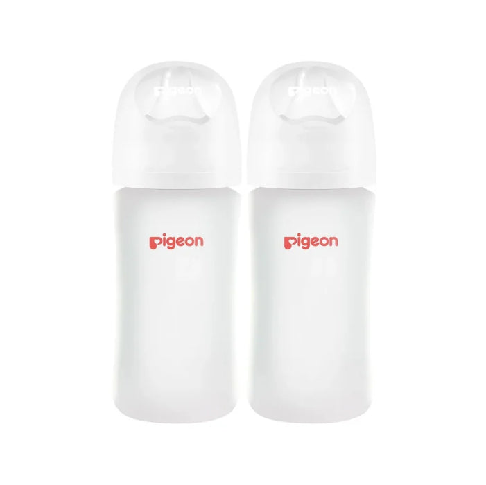 Pigeon 2-Pack Silicone Glass Bottle
