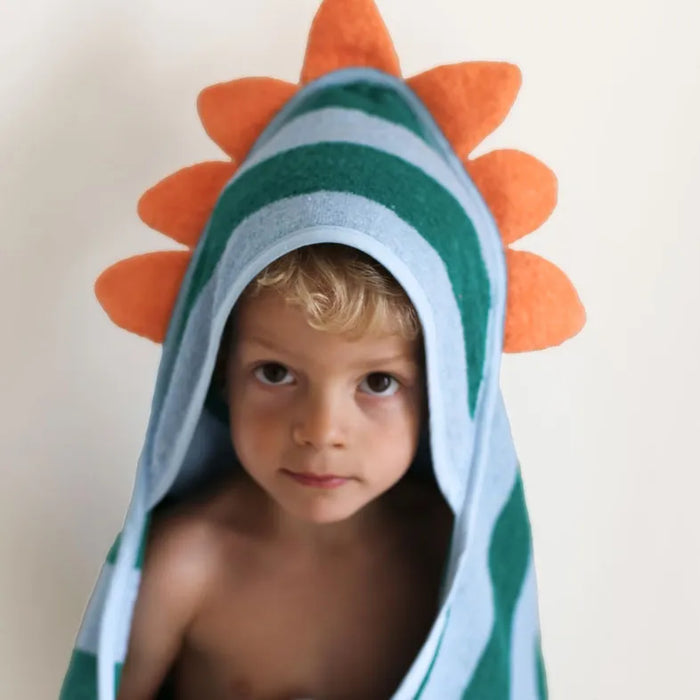 Striped Cotton Hooded Towel