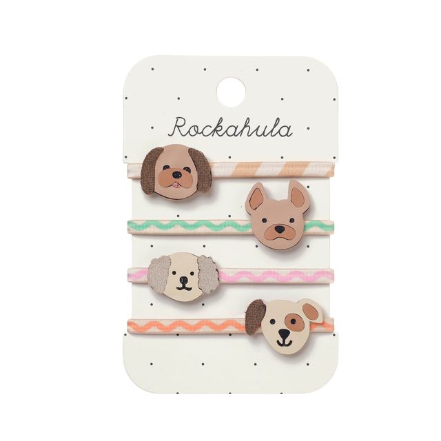 Rockahula Children's Hair Ponies - Pippy Puppy and Friends - Set of 4