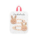 Set of bunny-shaped hair clips on a Rockahula branded card with a pink handle.