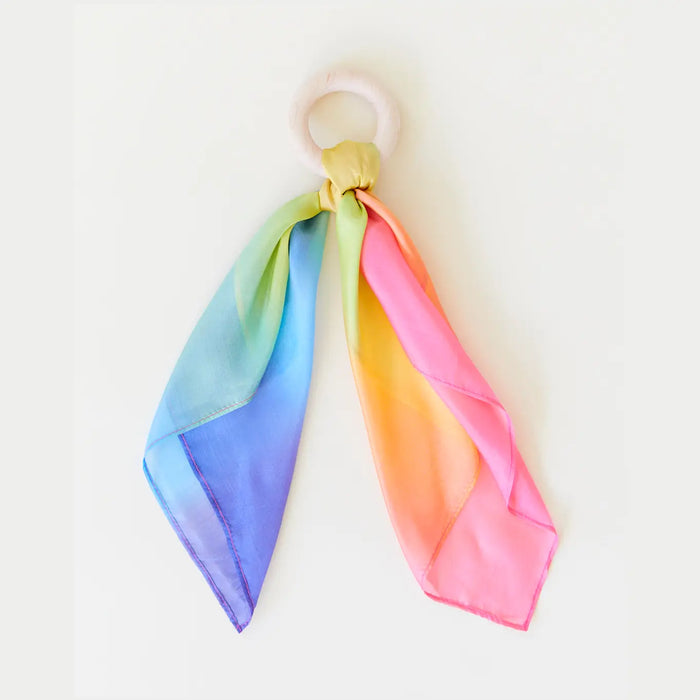 Sarah's Silks Rainbow Baby Teether