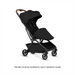 Black stroller on a white background