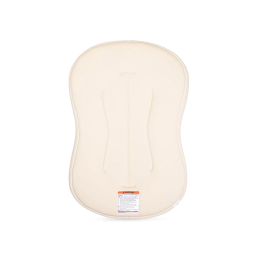 Beige infant lounger on a white background