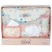 Stella diaper bag set with baby items in a box