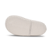 White shoe of rainboot tread on a white background