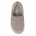 Gray slip-on shoe with 'STONZ' branding on a white background