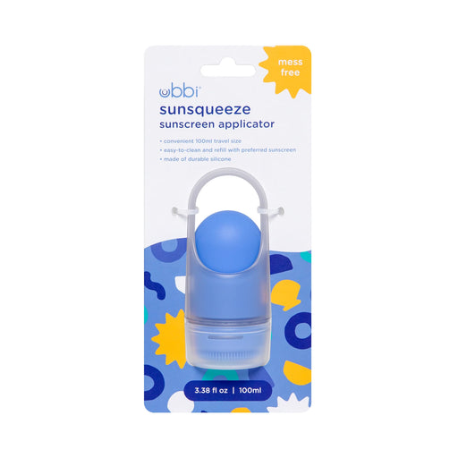 Ubbi sunsqueeze sunscreen applicator packaging on a white background