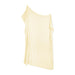 Light yellow blanket on a white background
