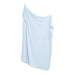 Light blue blanket on a white background