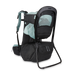 Black baby carrier with teal accents on a white background