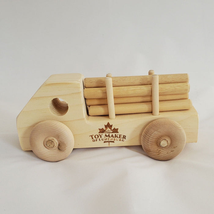 Wooden Truck with Logs by Toy Maker of Lunenburg