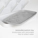 Gray tray with a removable bottom tray on a white background