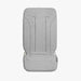 Gray car seat cover on a white background