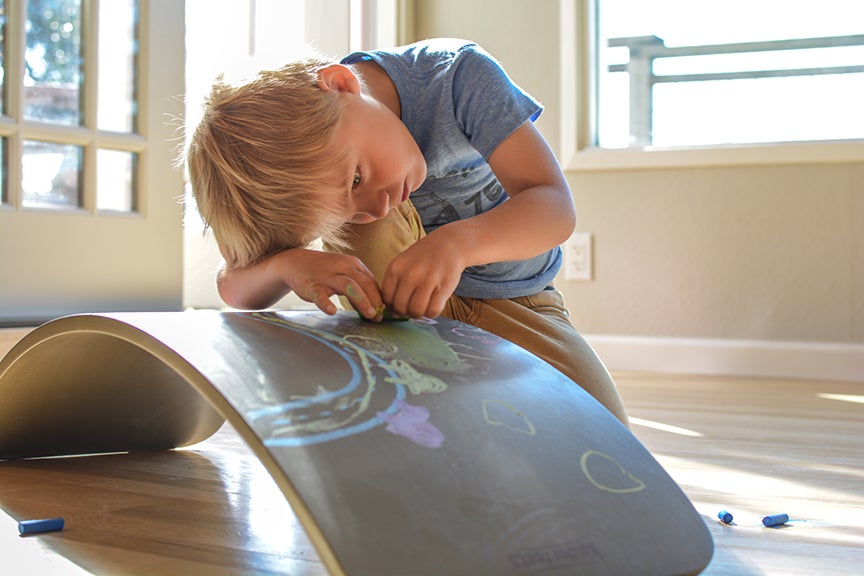 Kinderfeets Balance Board - Chalkboard Grey