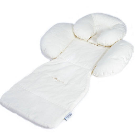 Bumbleride Organic Cotton Infant Insert  pillow and seat liner against white background