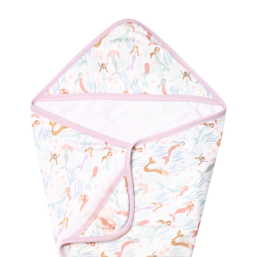 caption-Coral (Mermaids) Hooded Towel
