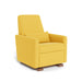 caption-Monte Grano Recliner in Yellow on Walnut Base
