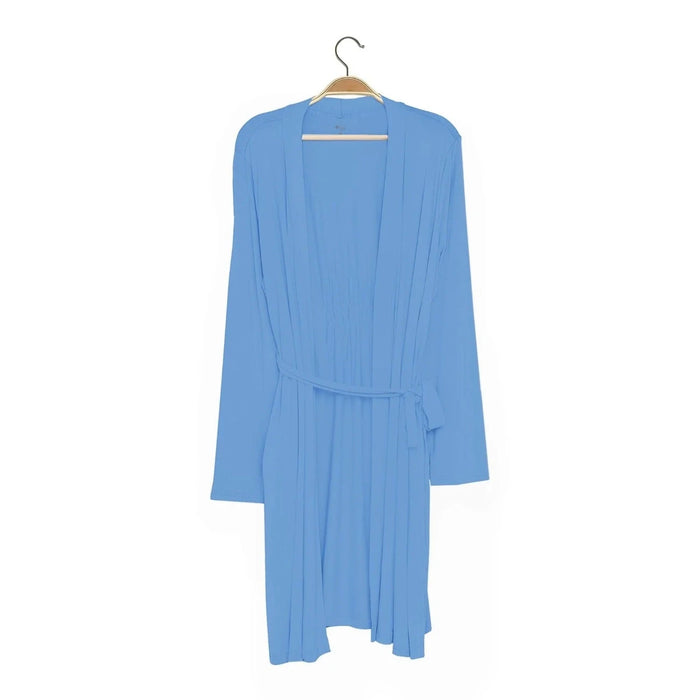 caption-Kyte Bamboo Lounge Robe in Periwinkle