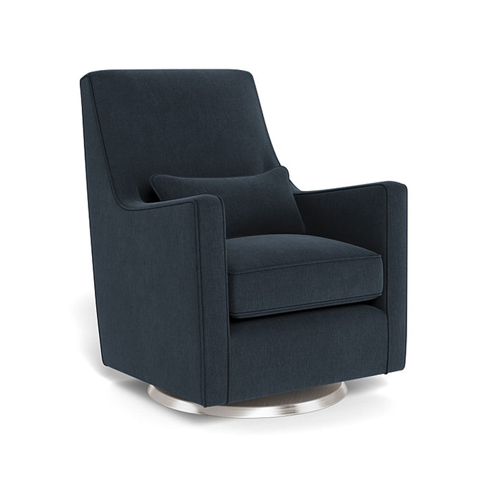  caption-Deep Navy with Brushed Steel Swivel
