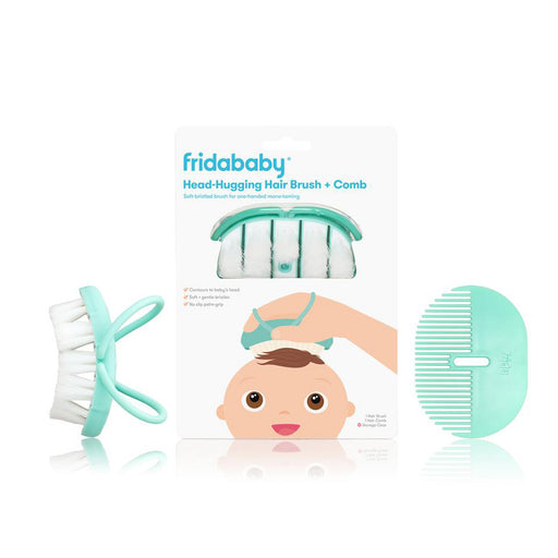 FridaBaby Head-Hugging Hairbrush & Comb Set
