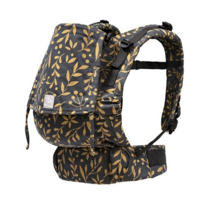 caption-Floral Gold Limas Baby Carrier