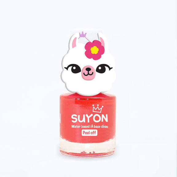 caption-Suyon Peel-off Nail Polish in Llama Red